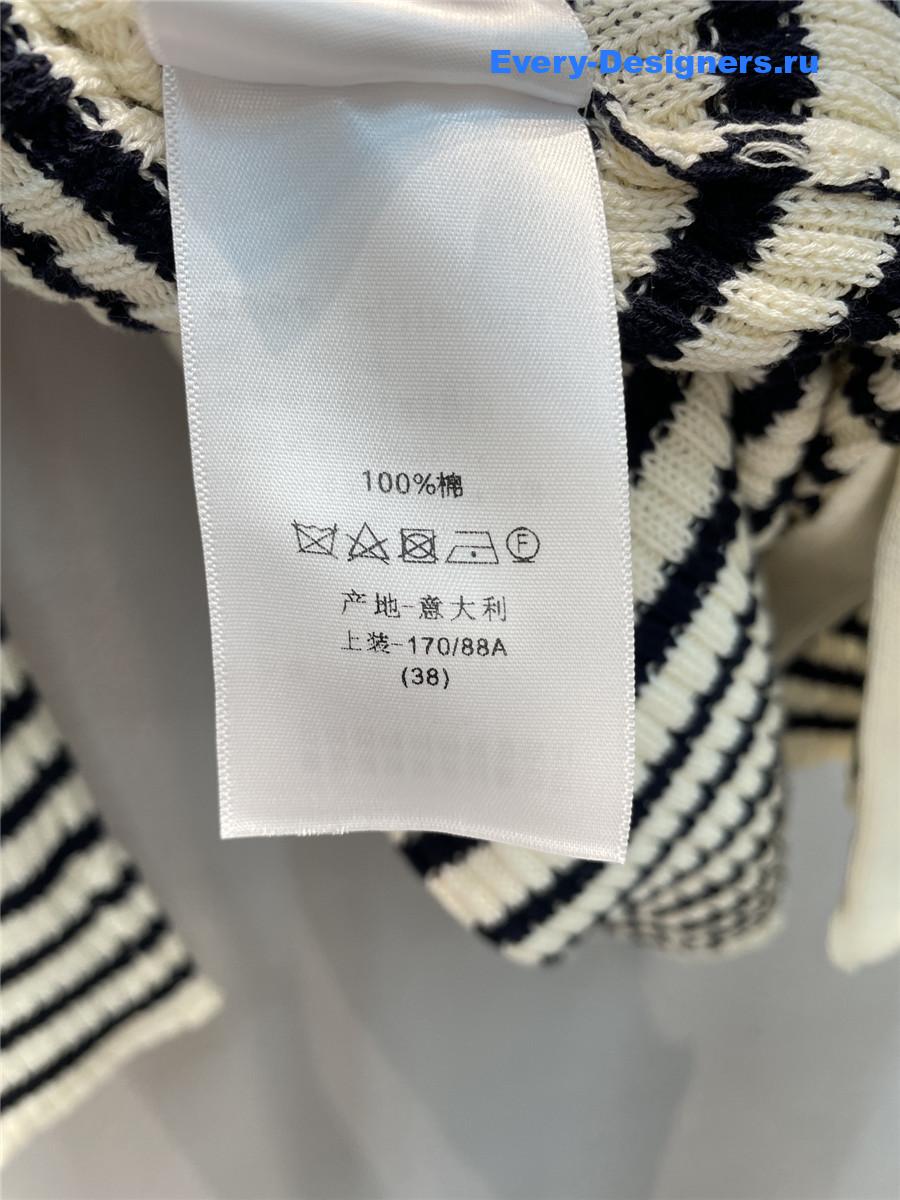 D10r D10riviera striped knit dress