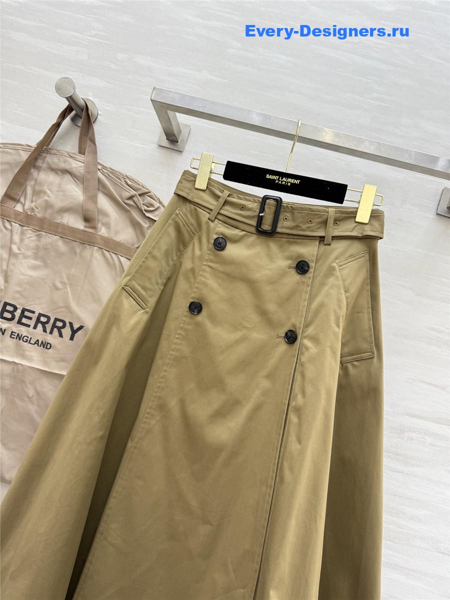 Bv*b*rry brown clay cotton skirt
