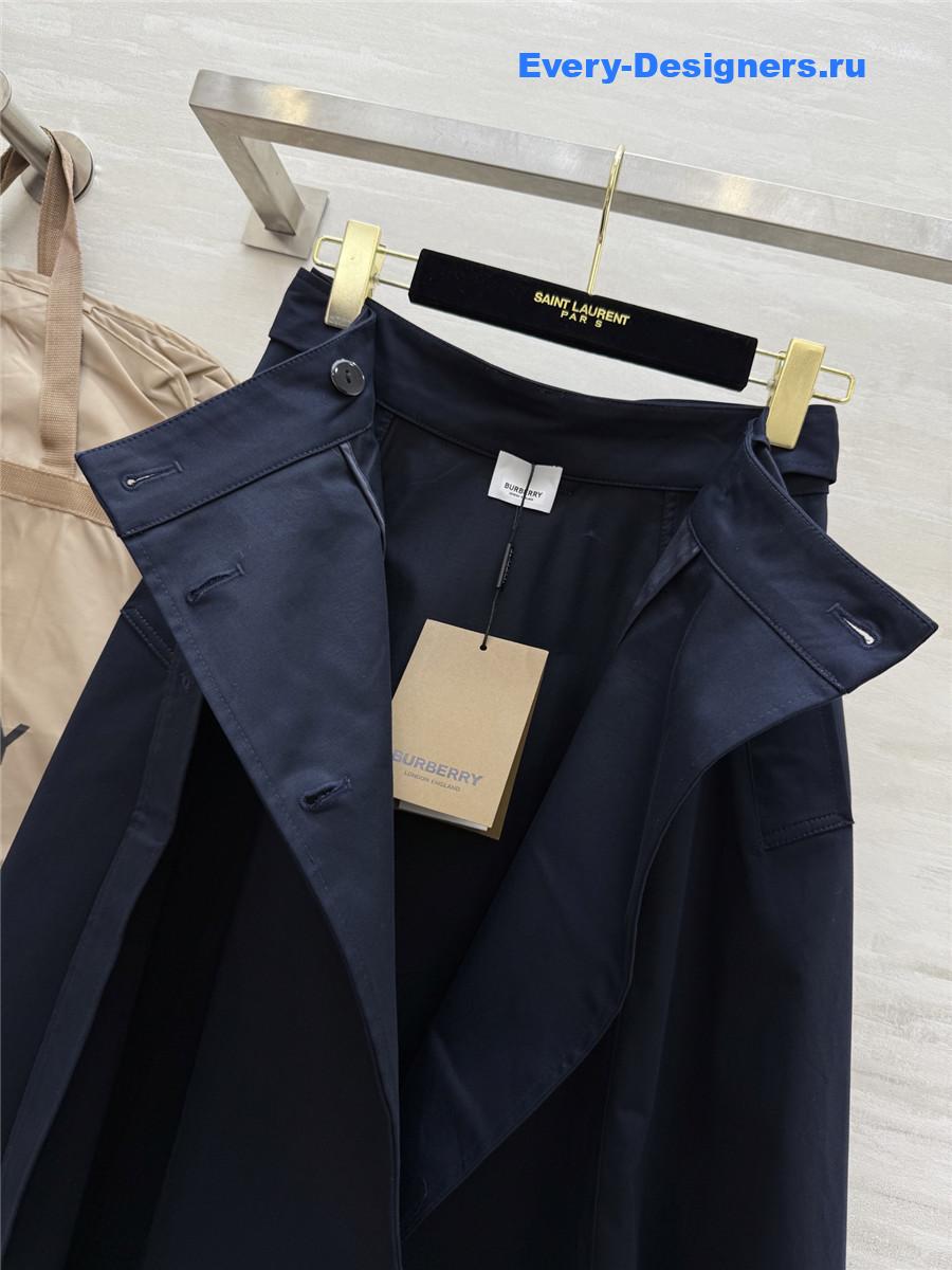 Bv*b*rry dark blue clay cotton skirt