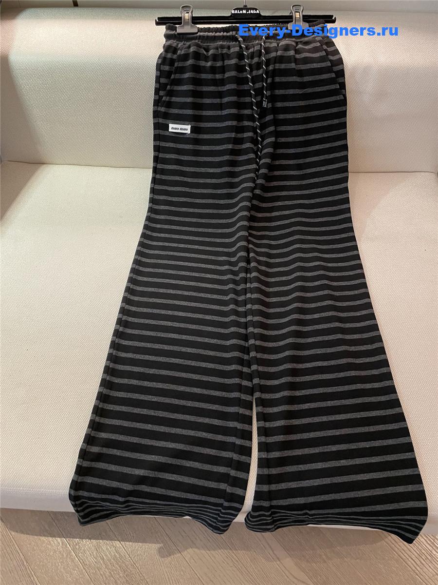 Miu Miu Striped Trousers