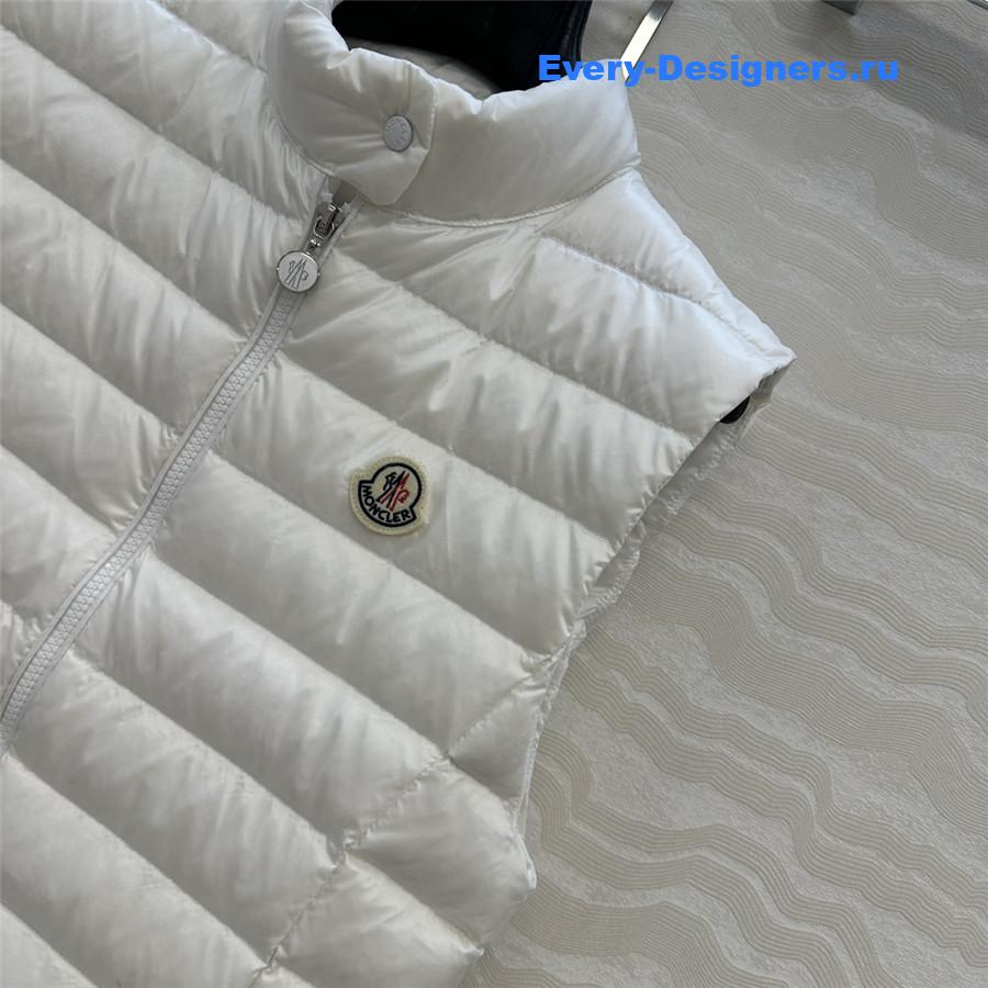 Moncler White Igens Vest Down Vest