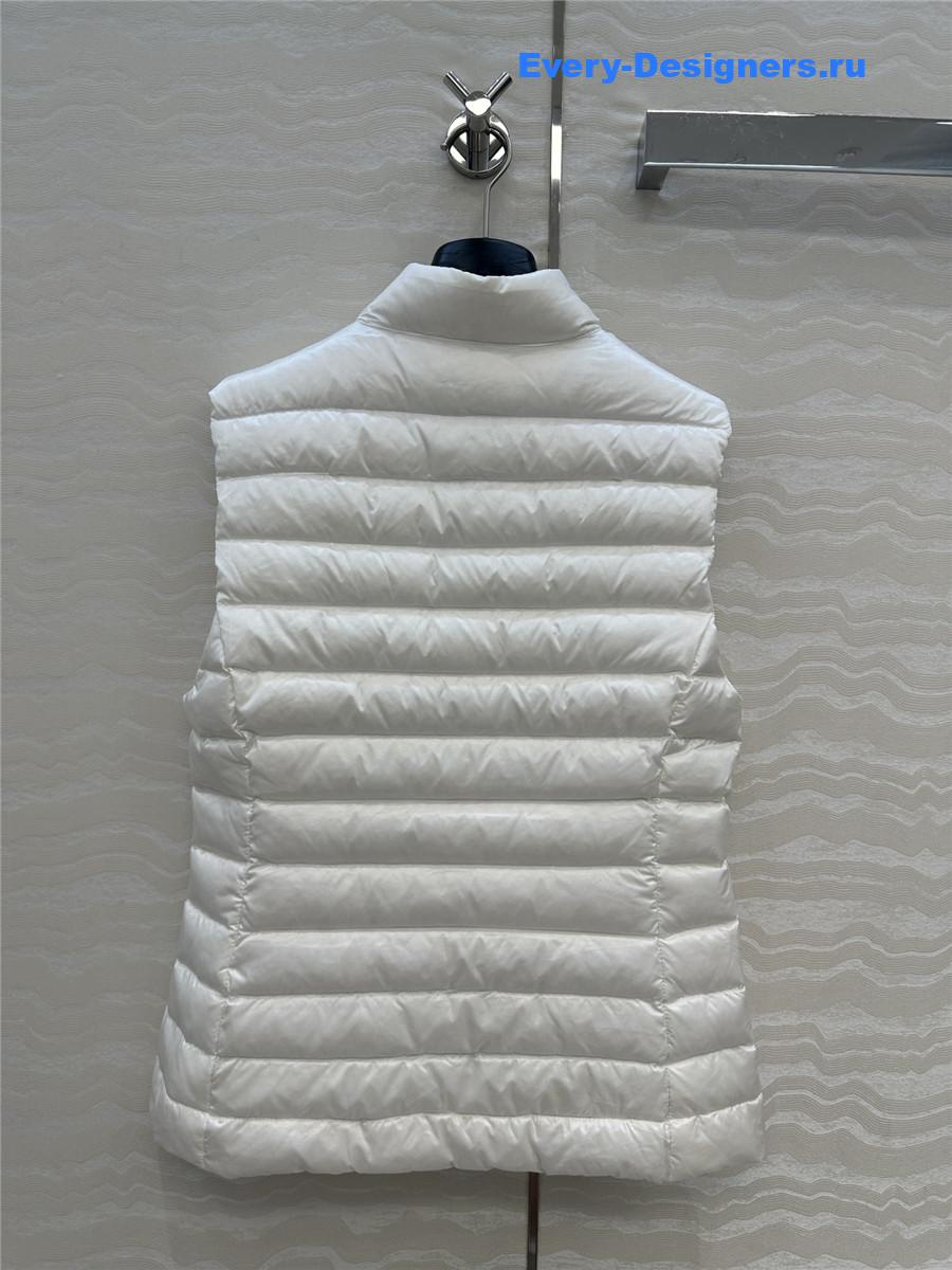Moncler White Igens Vest Down Vest