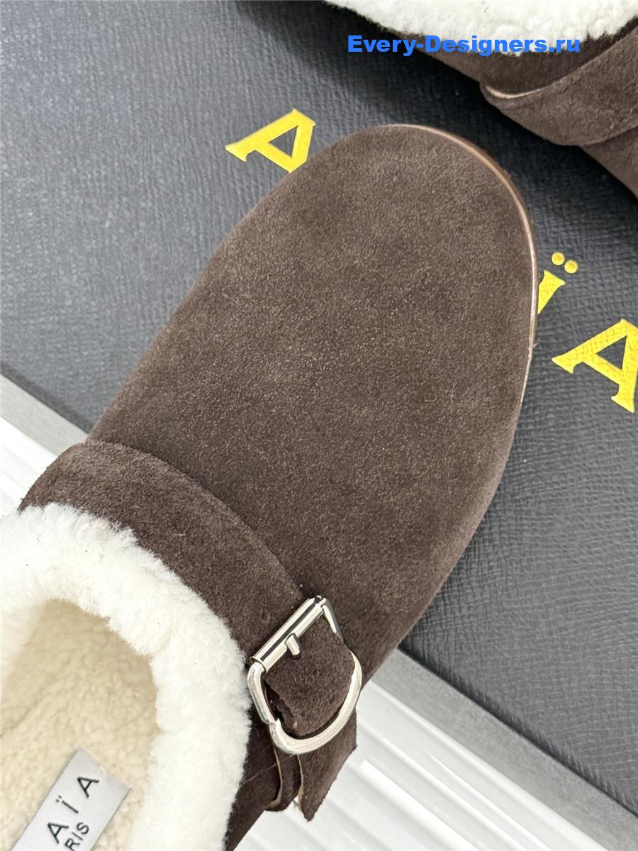Alaia Chrystie Shearling Mule