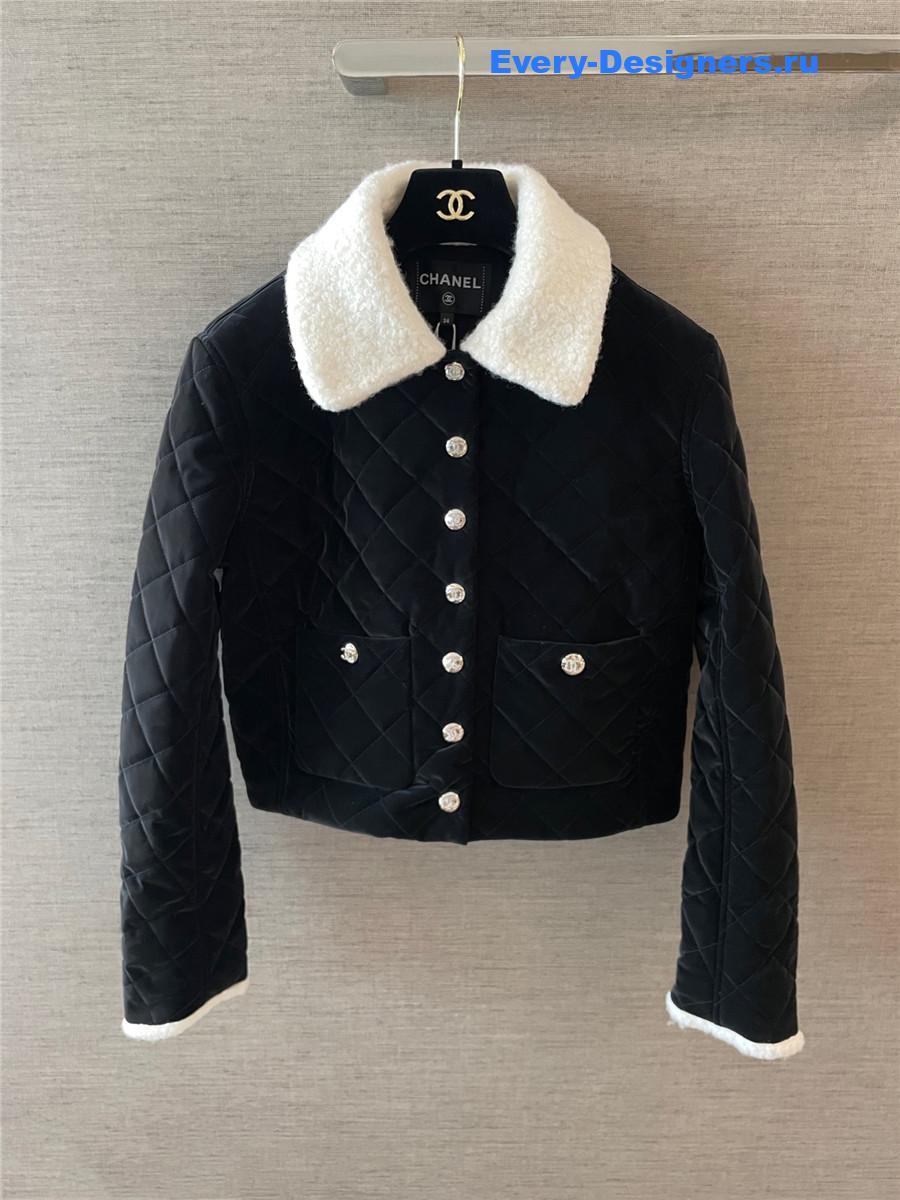 Ch**el coco neige quilted jacket