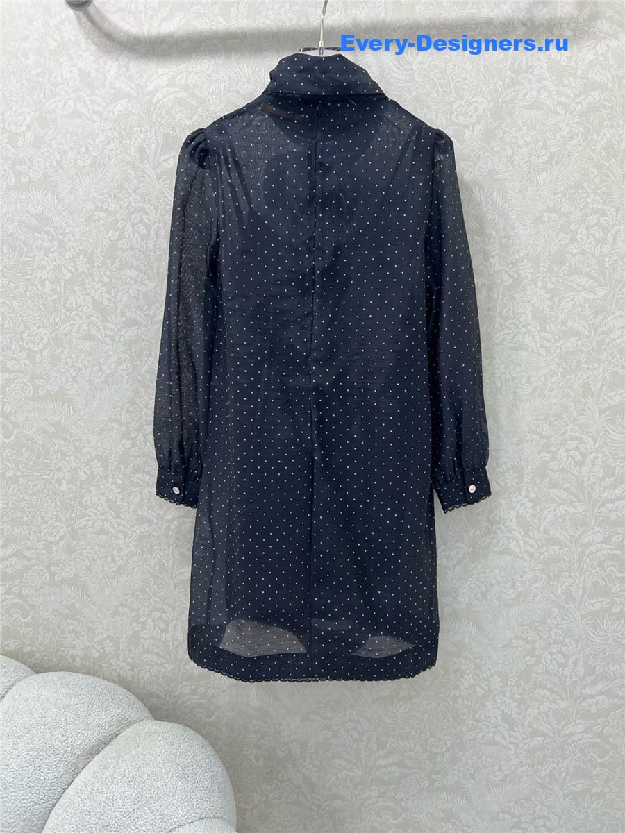 Zimm Polka Dot Ribbon Dress