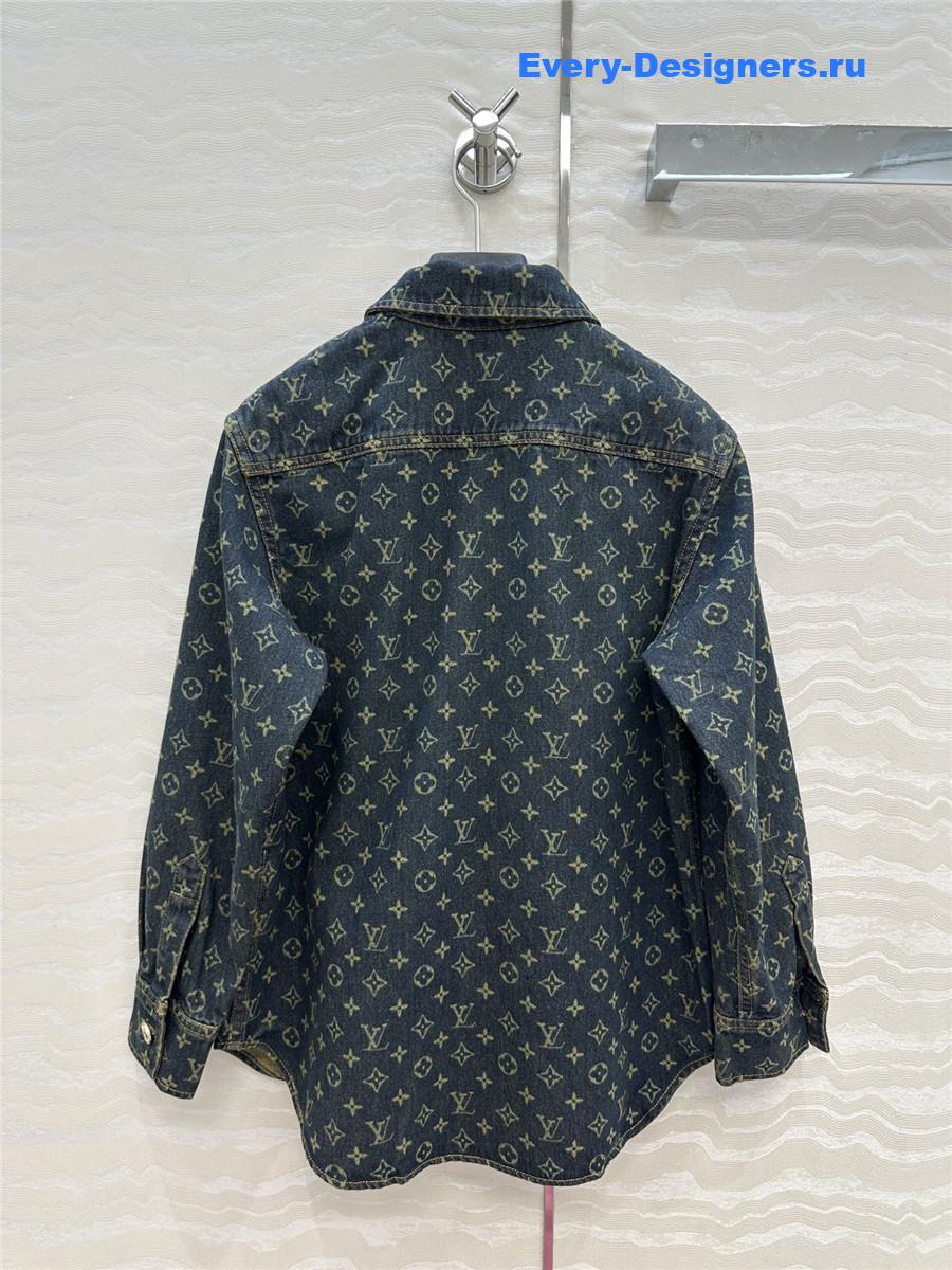 l0vis Vvtt0n monogram denim shirt jacket