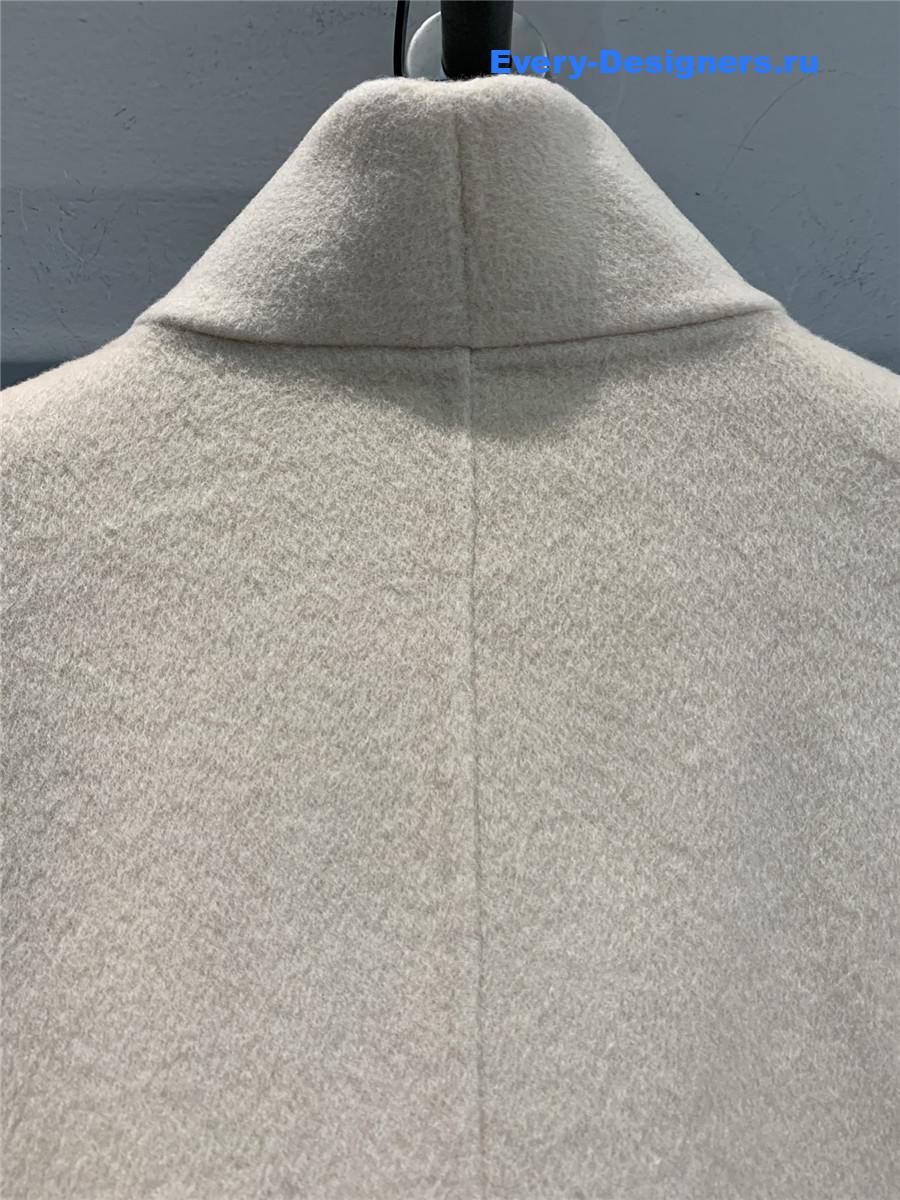 H**me5 double baby cashmere single-breasted coat