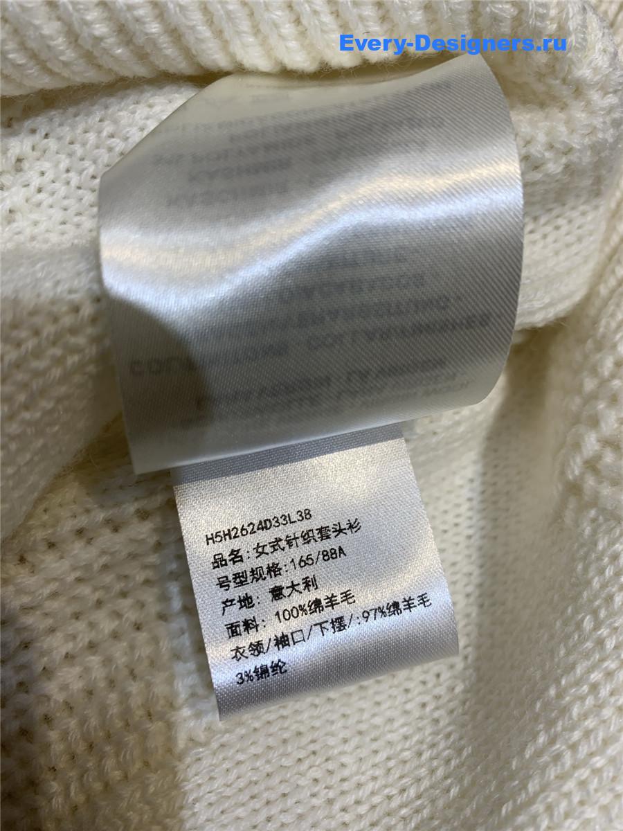 H**me5 cream wool cashmere sweater