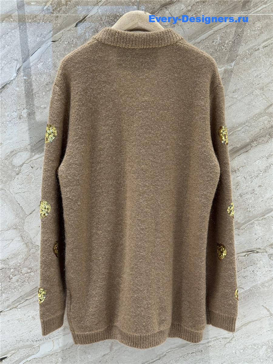 Va1e*ntin0 garavani chevron lurex sweater