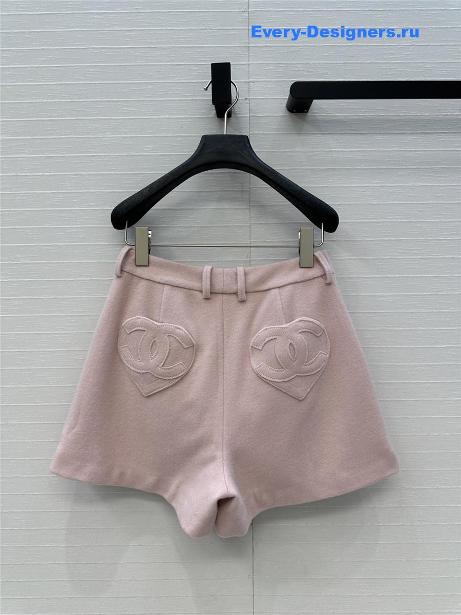 Ch**el heart-shaped cc pocket wool jacket suit