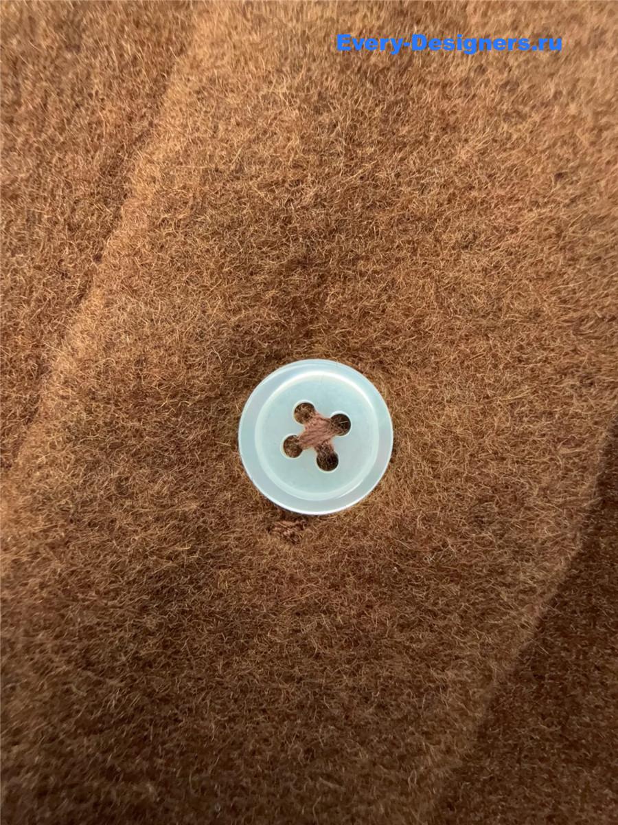 Miu Miu Brown Long-sleeve Cropped Shirt