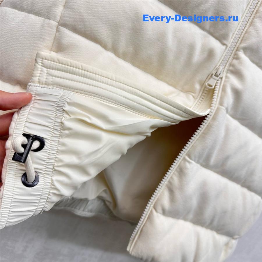 BC Quilted-Shell Ribbed-Sleeve Down Jacket