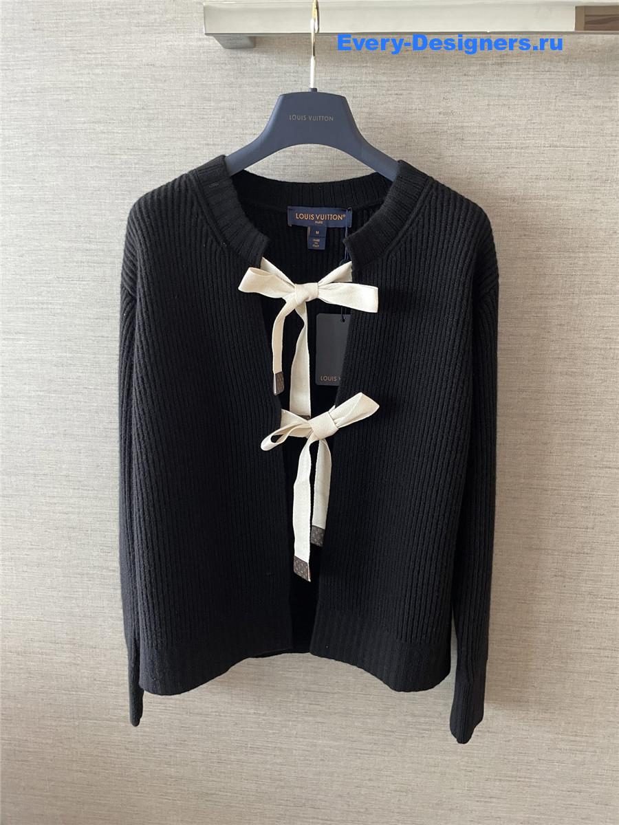 l0vis Vvtt0n ribbon tie cardigan