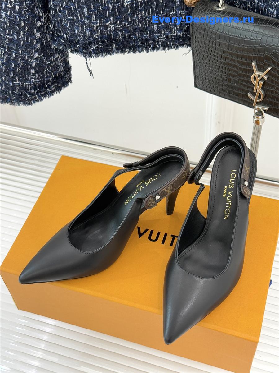 l0vis Vvtt0n black legacy slingback pump