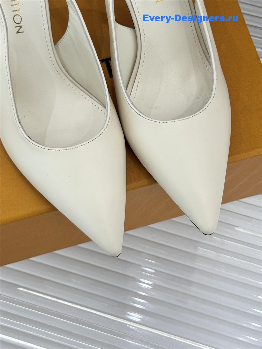 l0vis Vvtt0n white legacy slingback pump