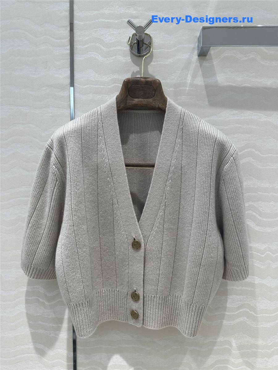 L0r0 P1ana grey cashmere skirt suit