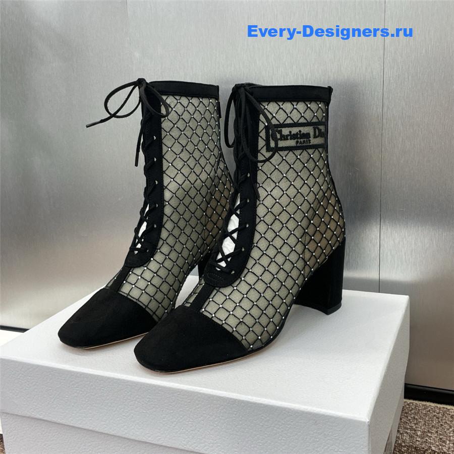 D10r black naughtily-d heeled ankle boot