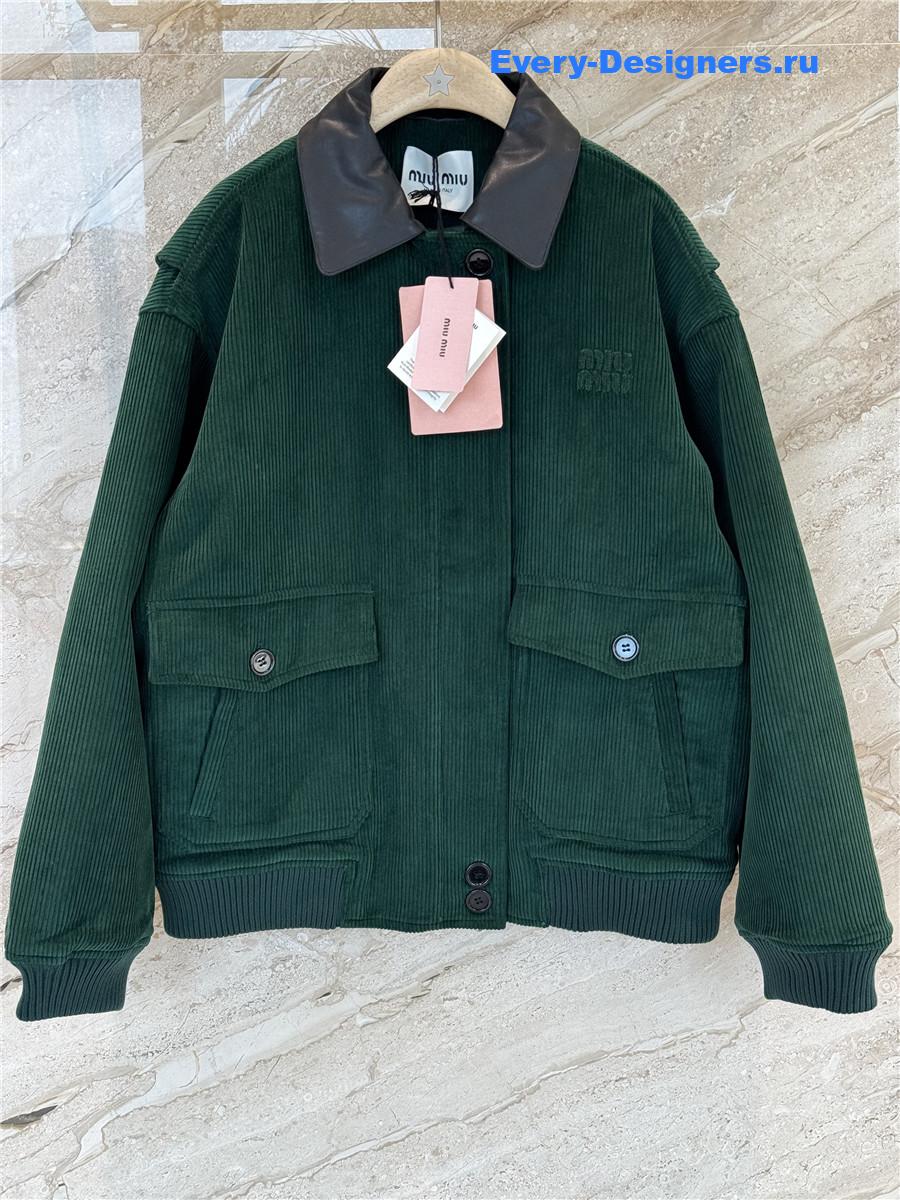 Miu Miu Cropped Bomber Jacket