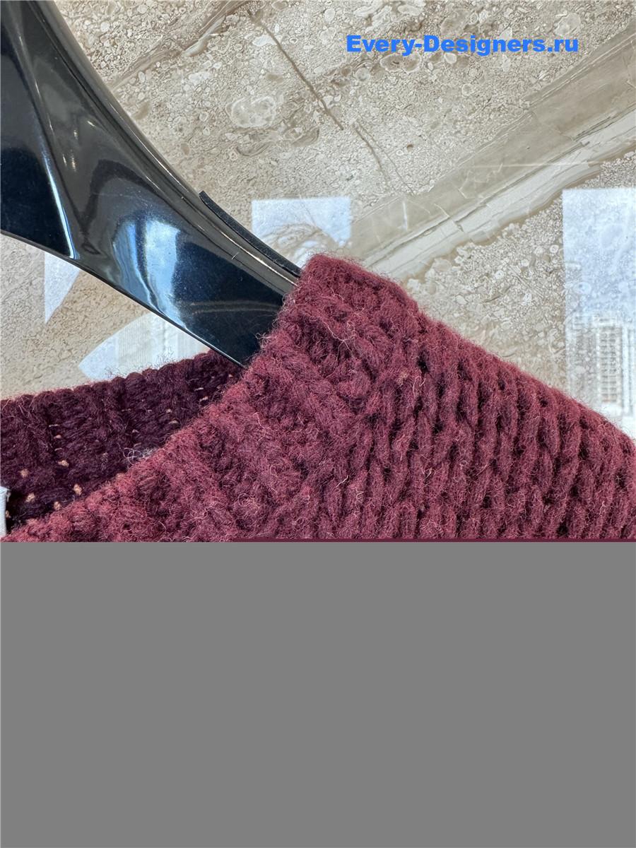 Ce1i*e fair isle jacquard wool crewneck sweater