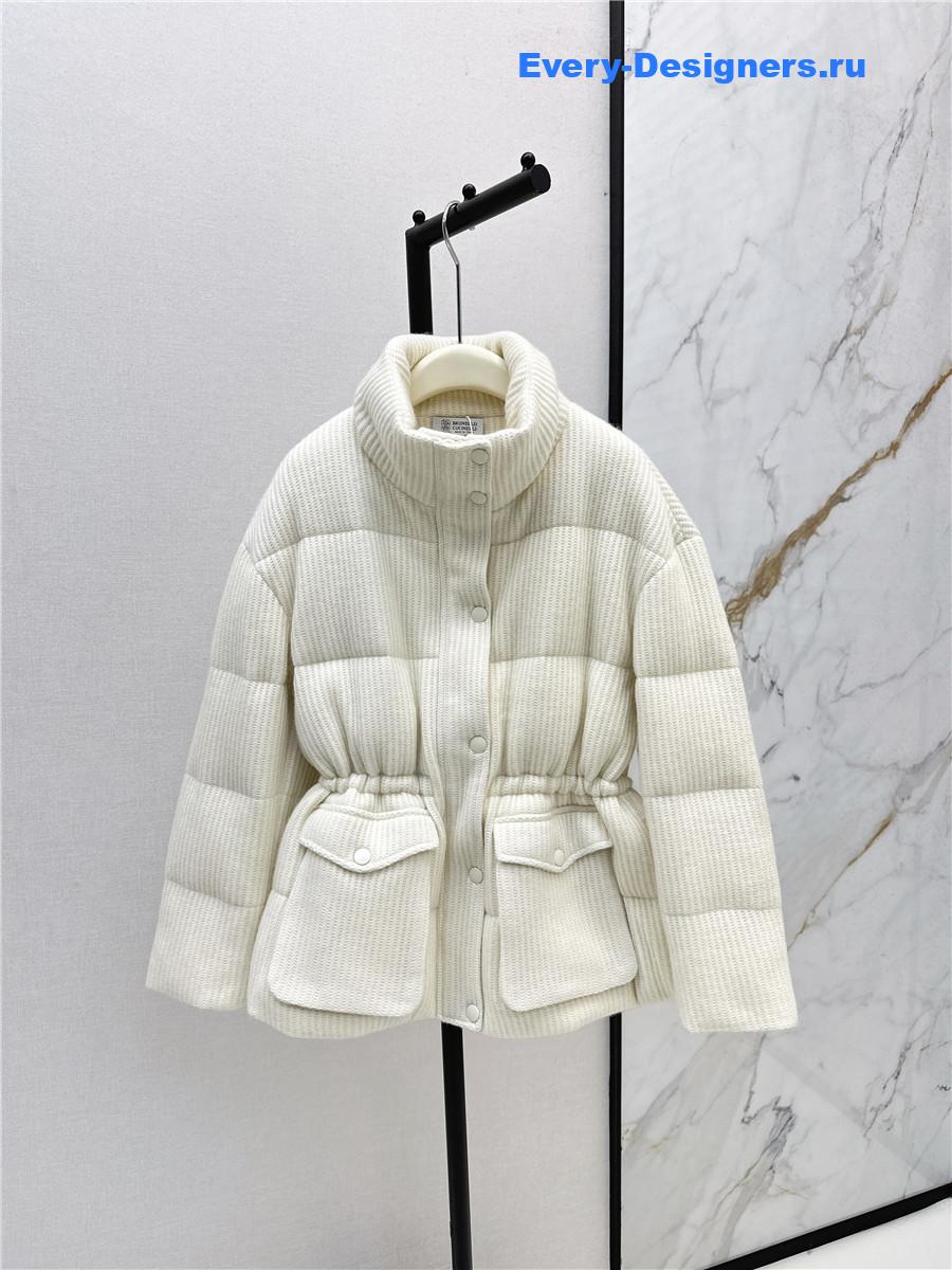 BC stand-up collar white goose down jacket