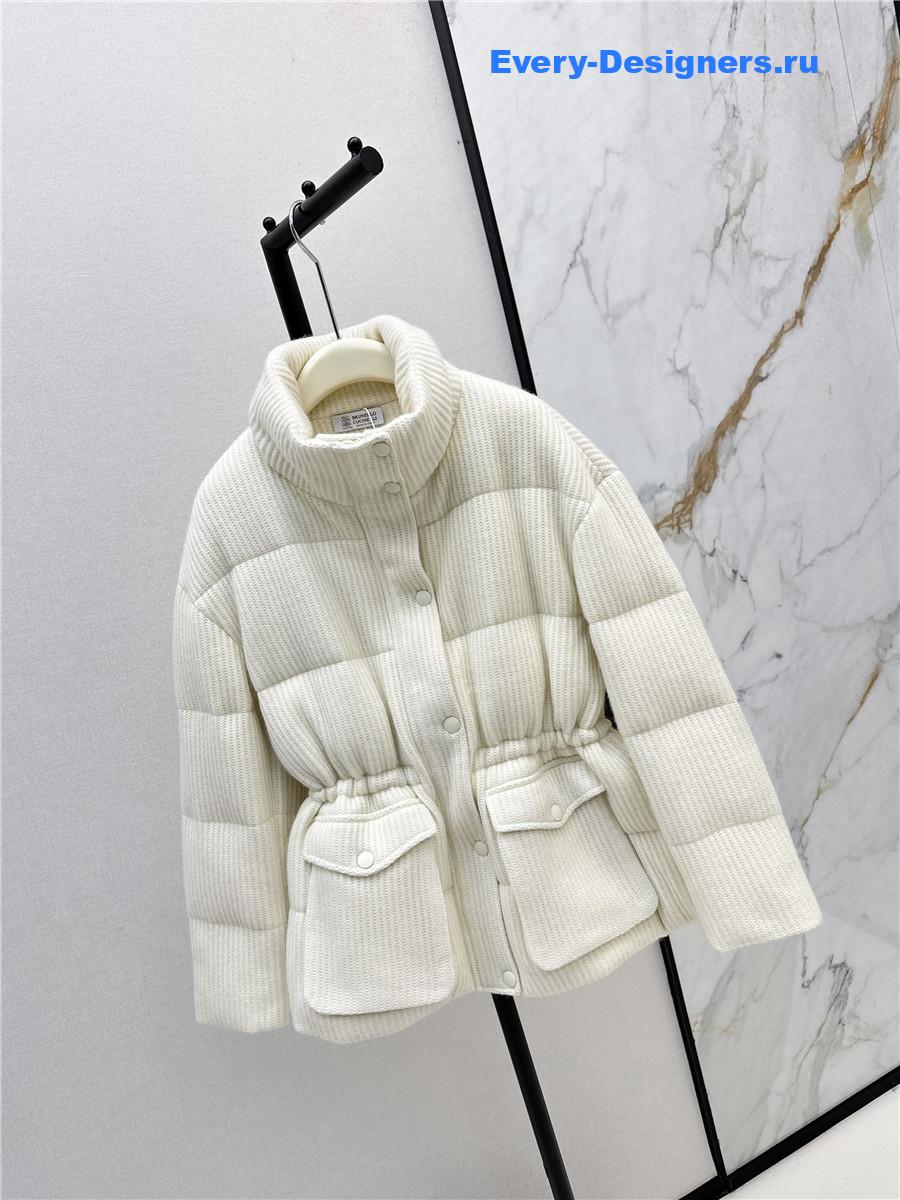 BC stand-up collar white goose down jacket