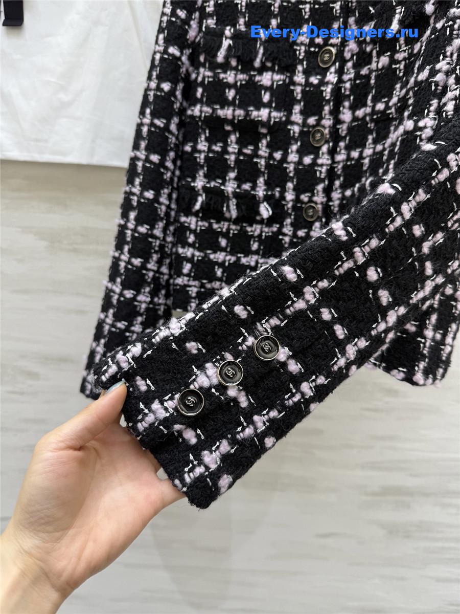 Ch**el wool braided tweed jacket