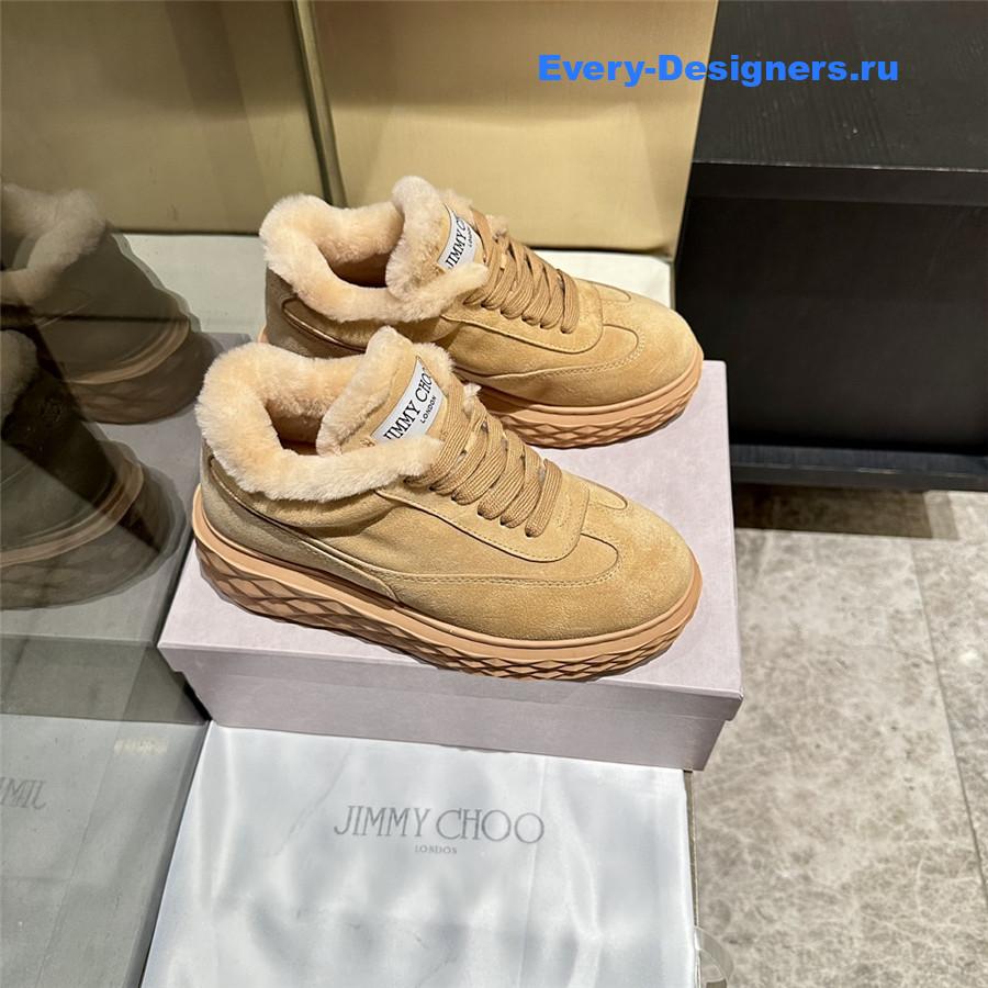 j1m*y ch00 brown D1am0nd maxi sneakers