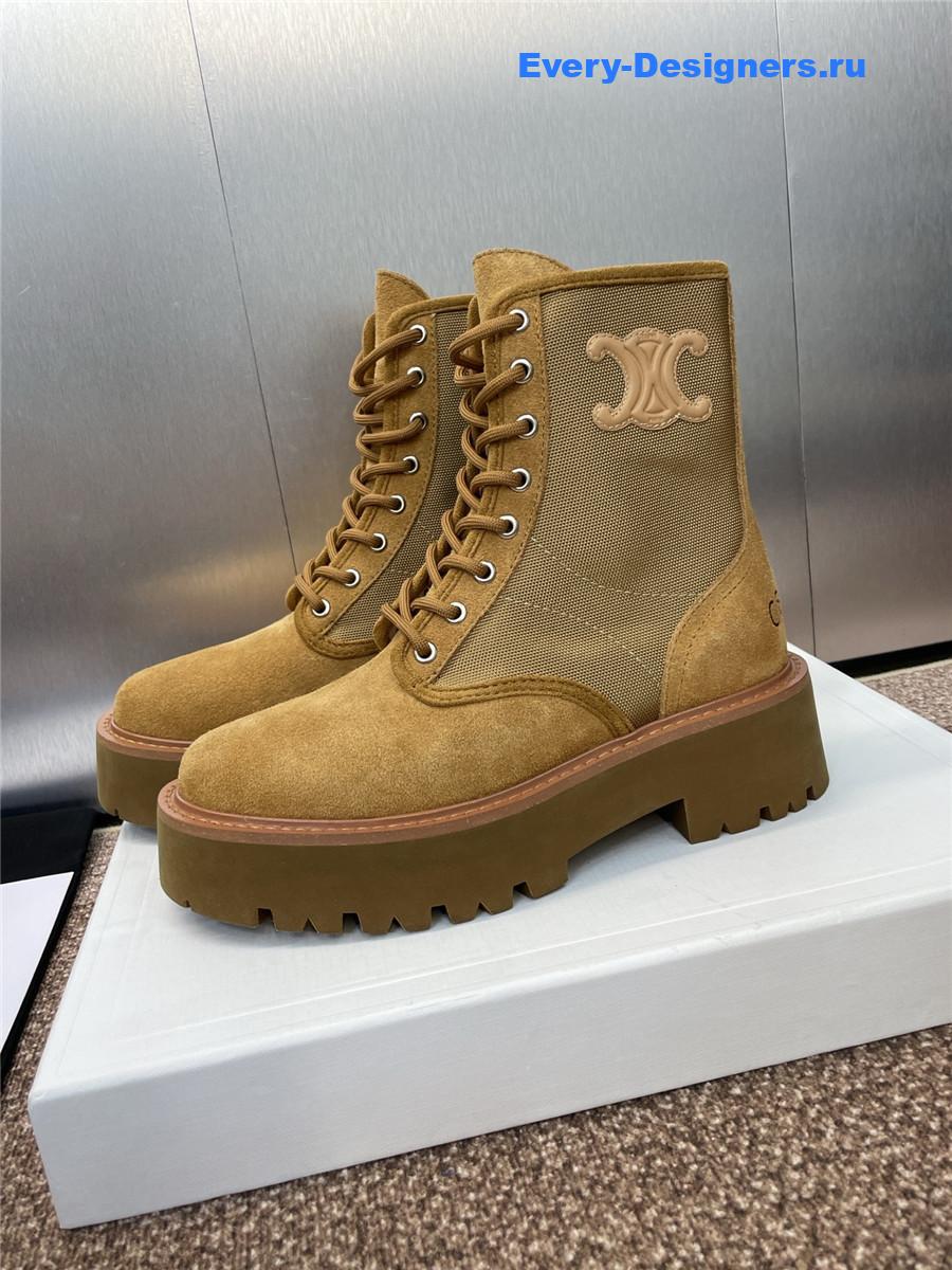 Ce1i*e brown bulky laced up boot