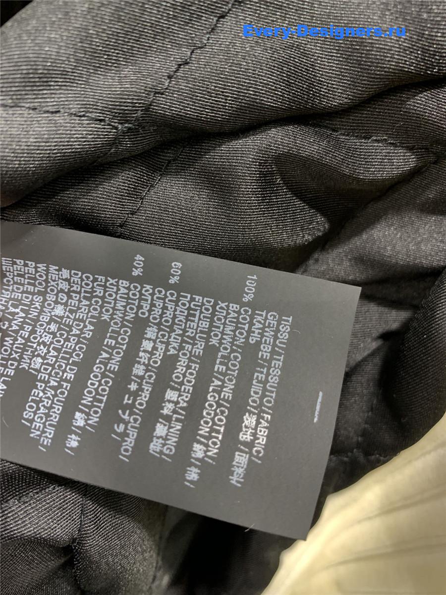 Sa1nt Lau*nt paris fur lambskin cotton coat