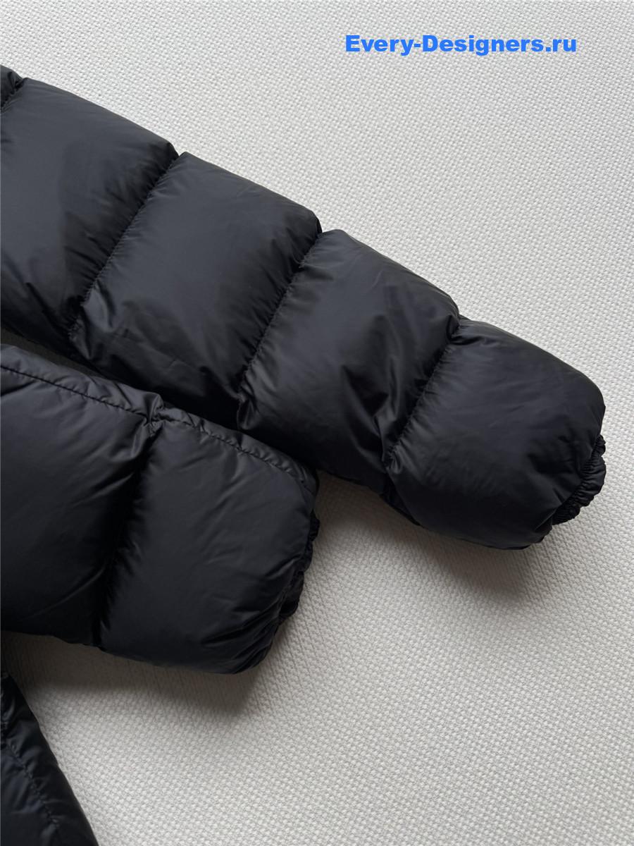 Moncler Black Boed Belted Down Jacket