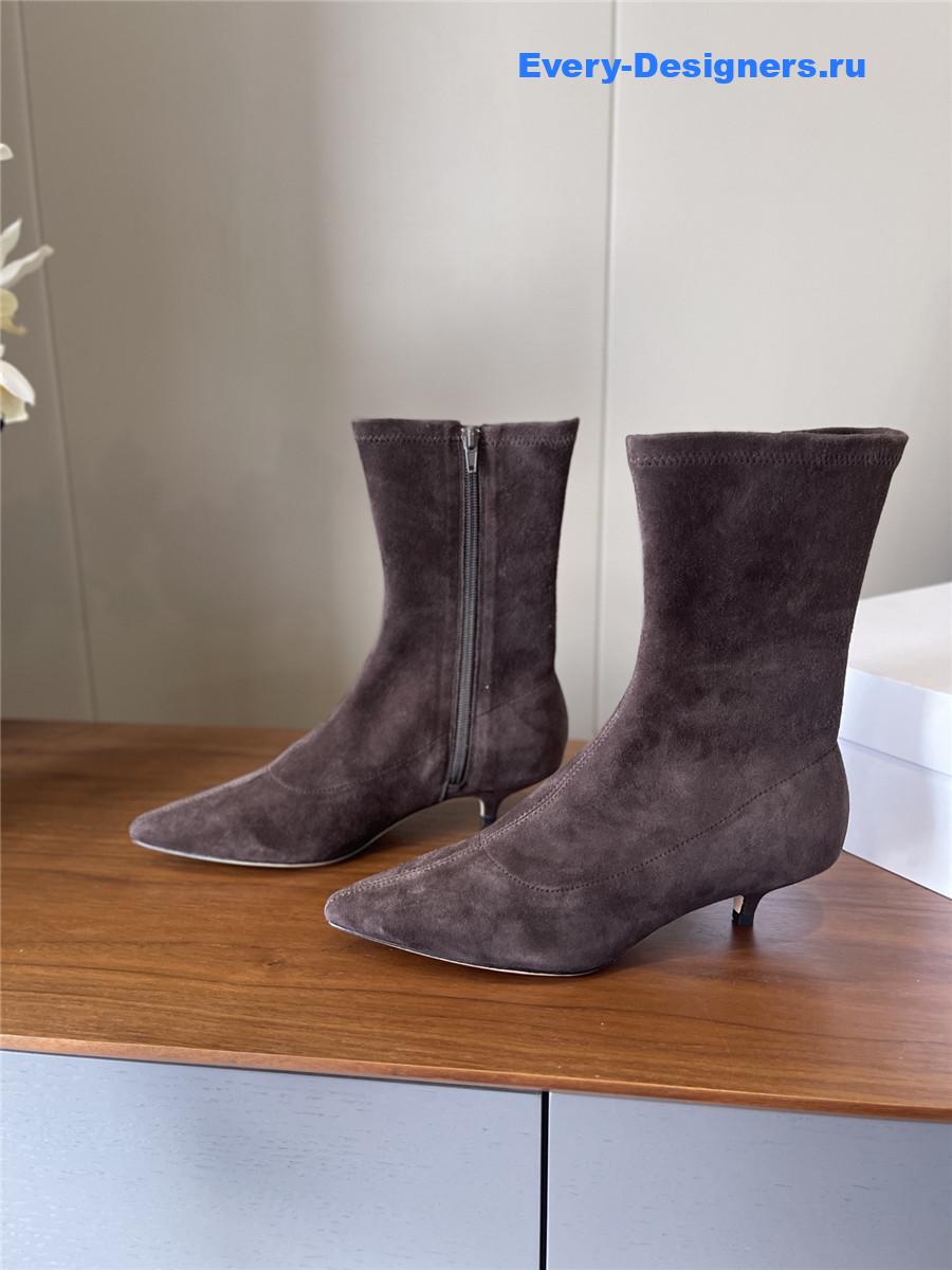 The R0w liisa brown suede heel boots