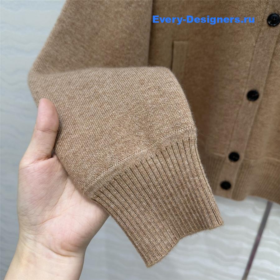 L0r0 P1ana brown button cashmere cardigan