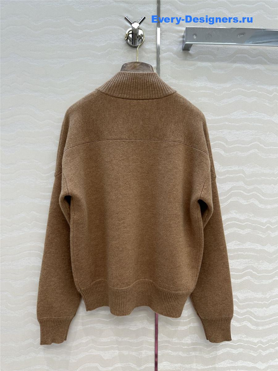 L0r0 P1ana brown button cashmere cardigan