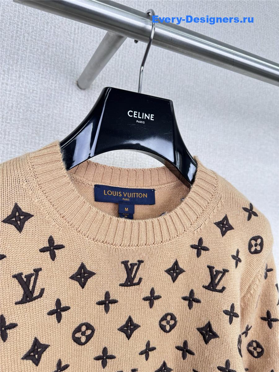l0vis Vvtt0n monogram cashmere pullover