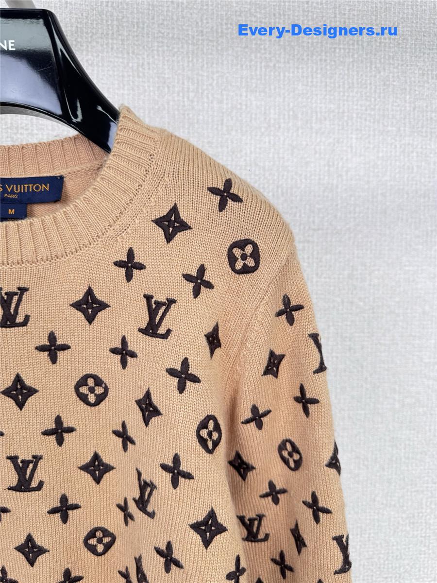 l0vis Vvtt0n monogram cashmere pullover