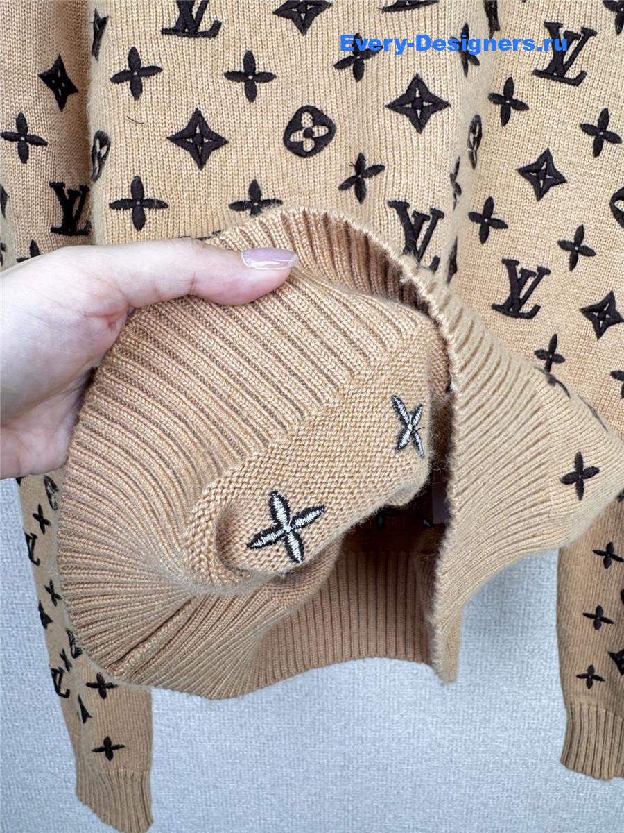 l0vis Vvtt0n monogram cashmere pullover