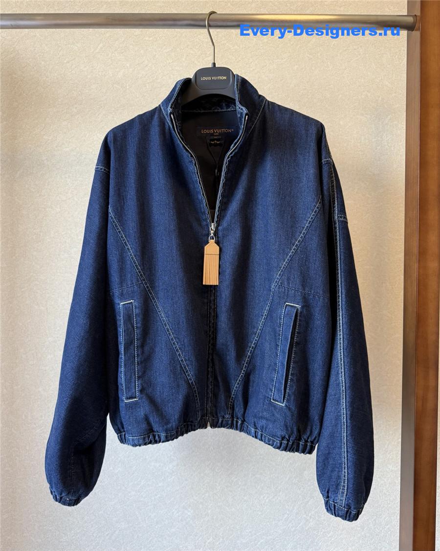 l0vis Vvtt0n blue denim zip-up jacket