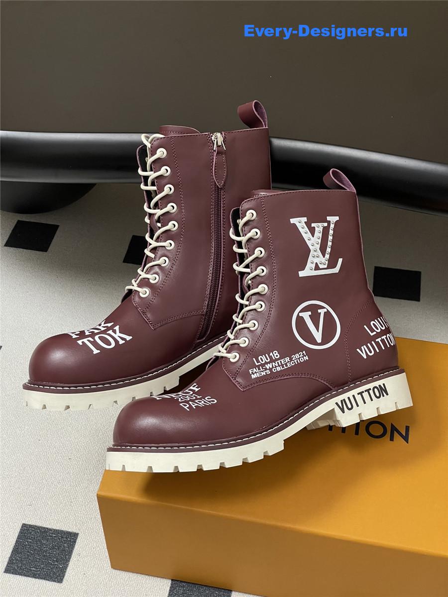 l0vis Vvtt0n side zipper platform martin boots