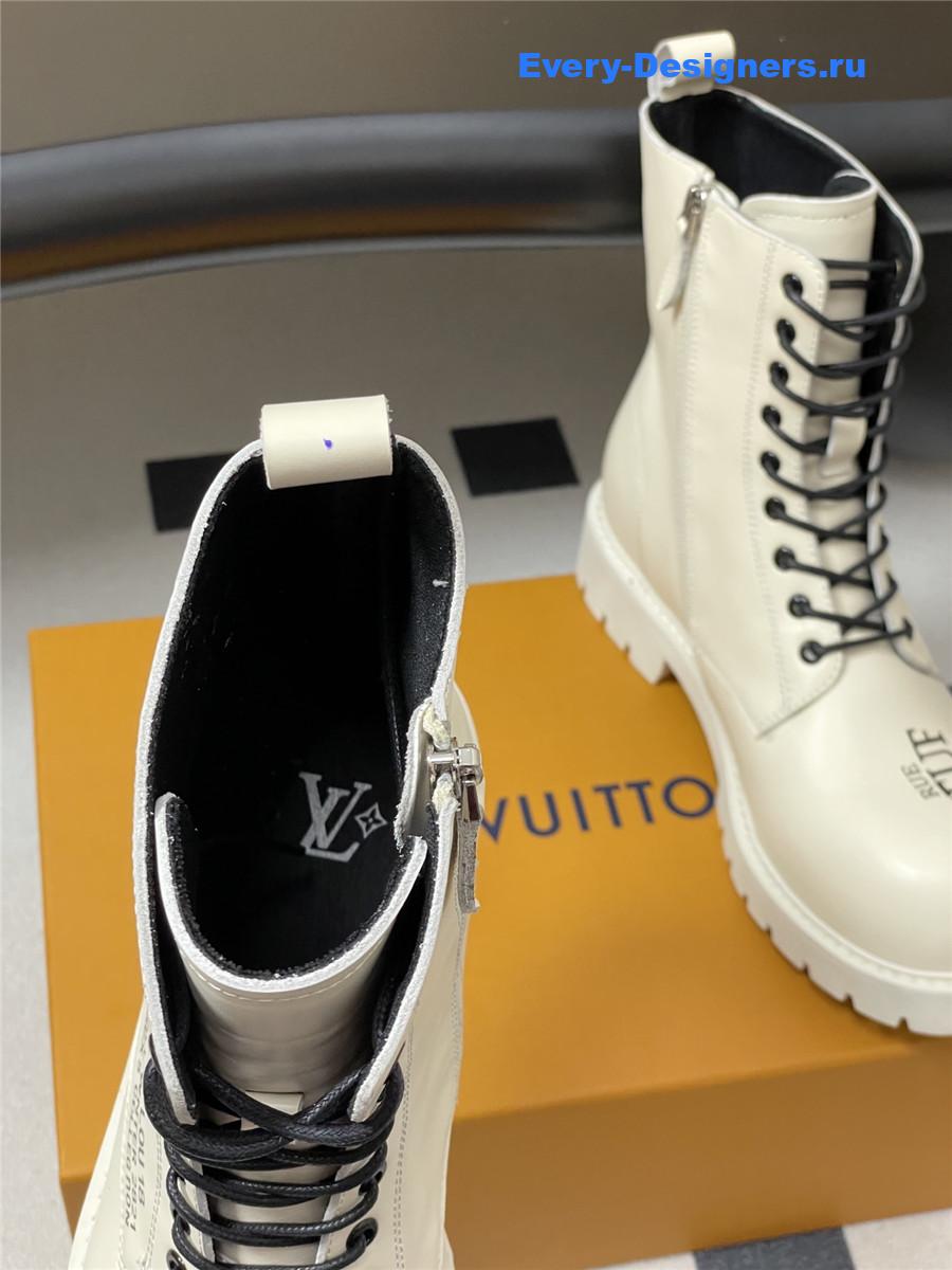 l0vis Vvtt0n white side zipper platform martin boots