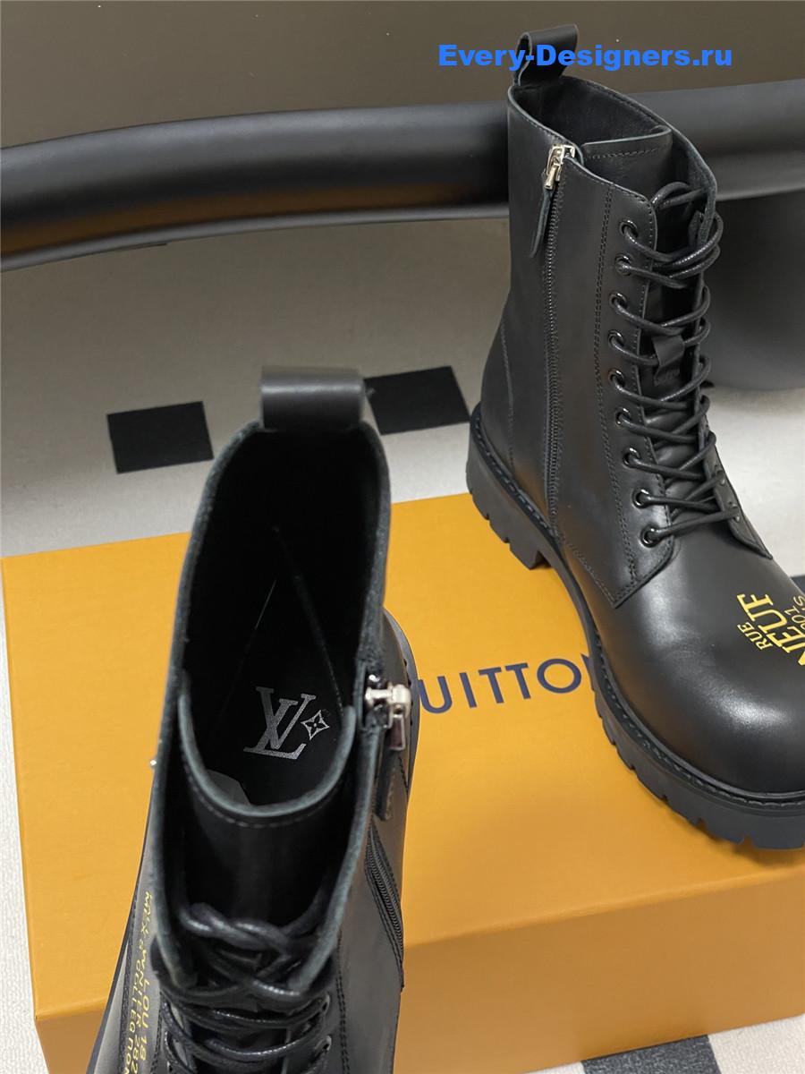 l0vis Vvtt0n black side zipper platform martin boots