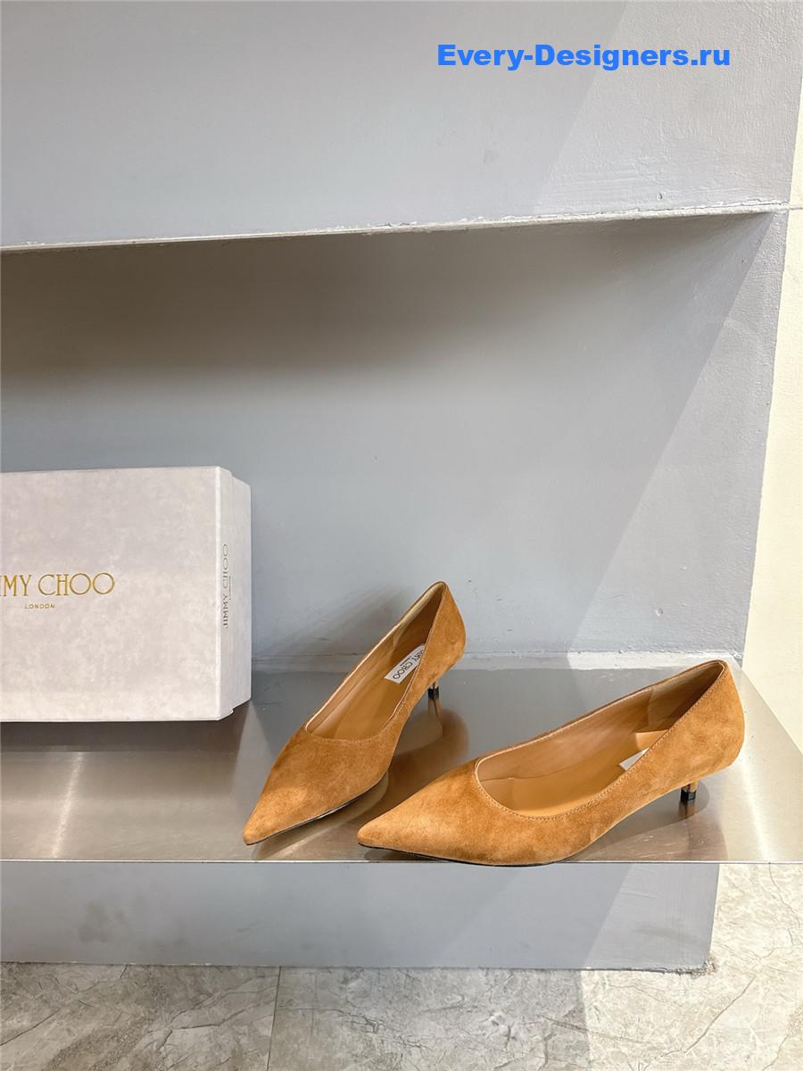 J1m*y Ch00 tan/beige pumps