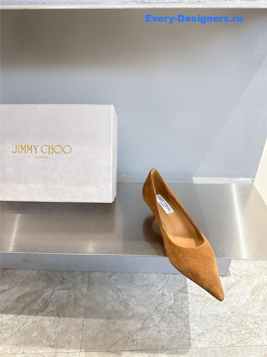J1m*y Ch00 tan/beige pumps