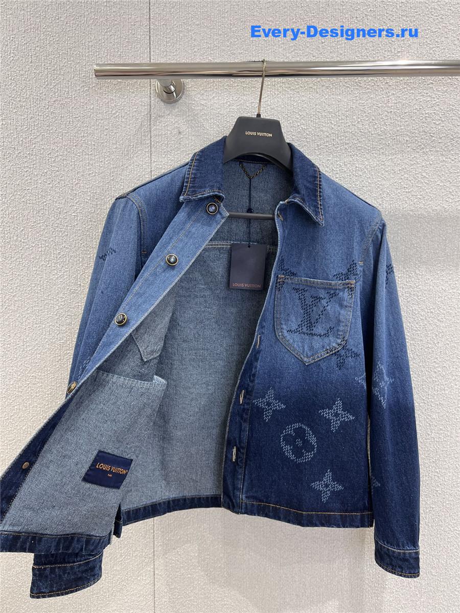 l0vis Vvtt0n monogram denim workwear overshirt