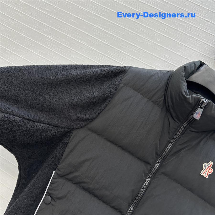 Moncler Black Grenoble Polartec Quilted zip-up Jacket