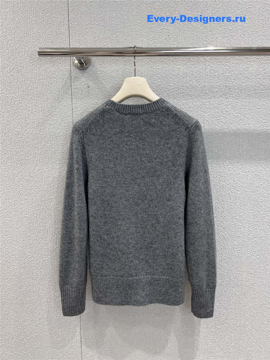 Bv*b*rry grey equestrian knight sweater