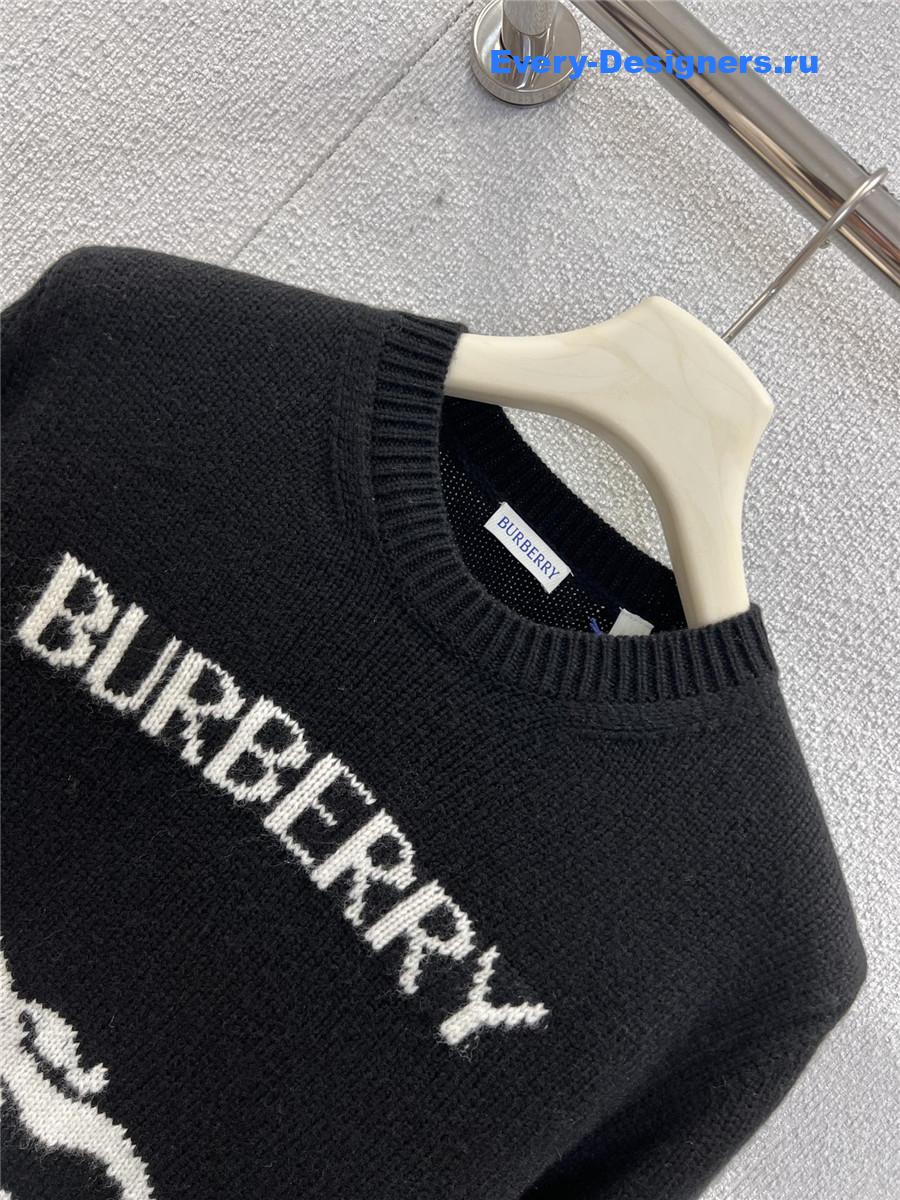 Bv*b*rry black equestrian knight sweater