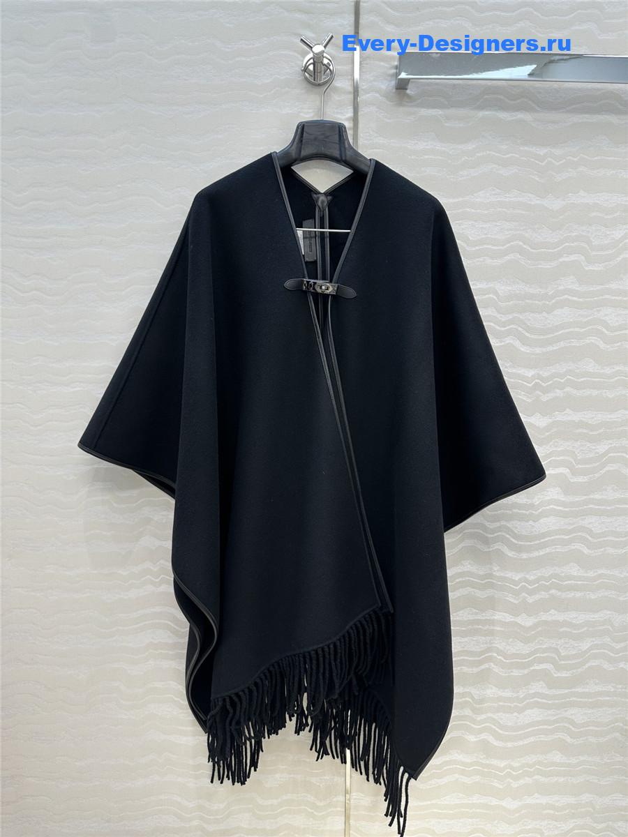 H**me5 black kelly cashmere cape