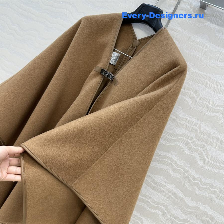 H**me5 camel kelly cashmere cape