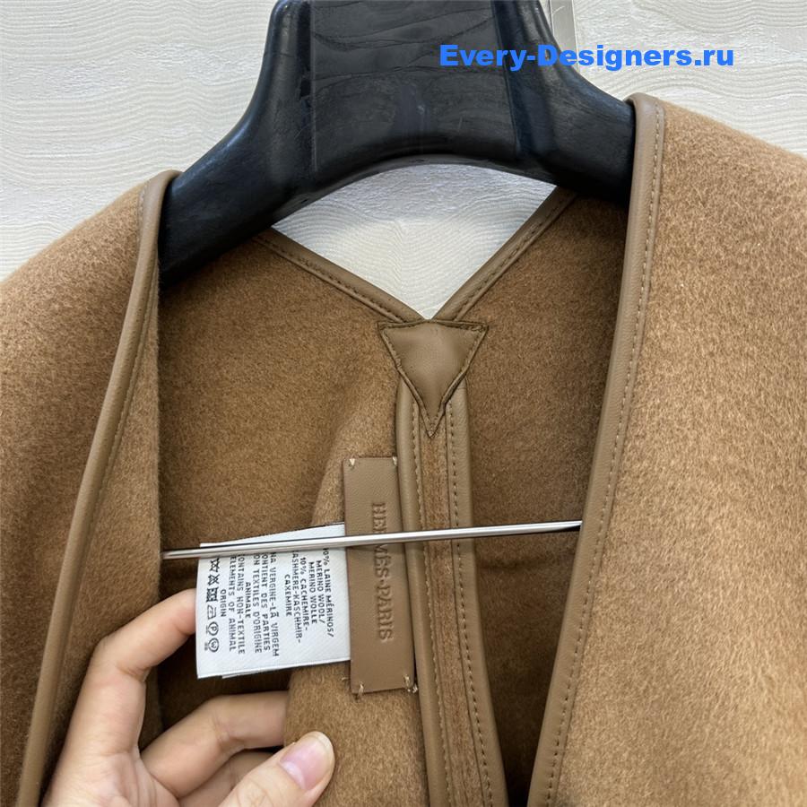 H**me5 camel kelly cashmere cape