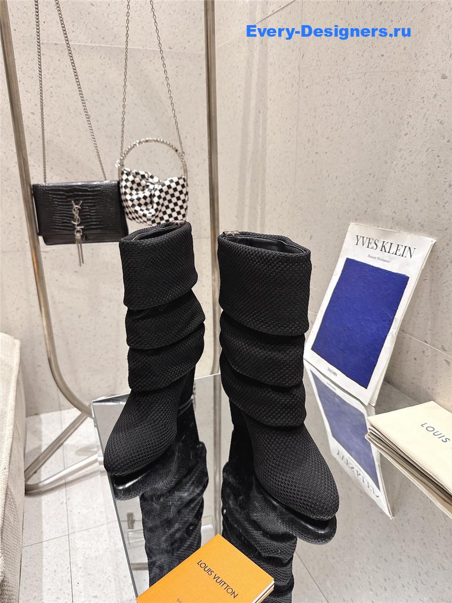 l0vis Vvtt0n black summer mid wedge boot